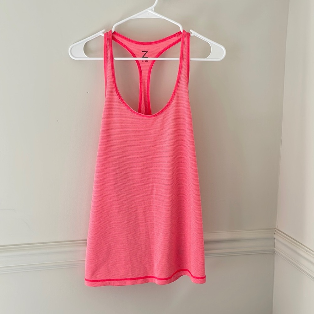Zella bright pink/sunset workout tank top